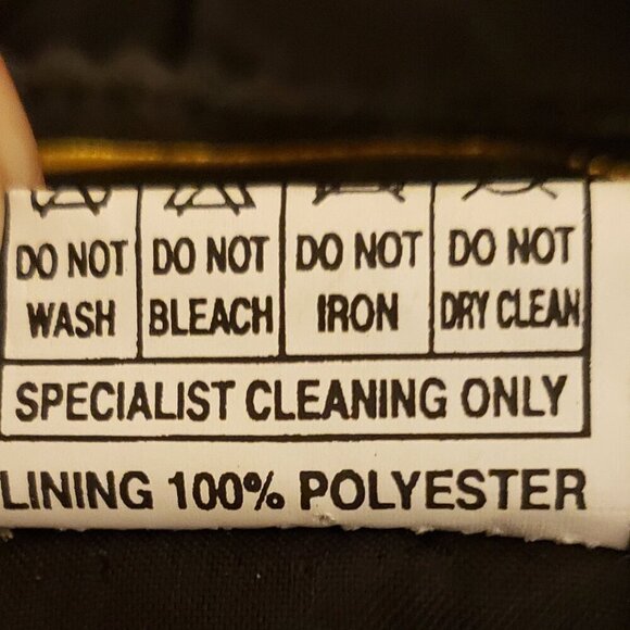 Darshi Women's 2-pc Black Leather Suit with Embroidered Jacket and Skirt, SZ 22 - Picture 13 of 14